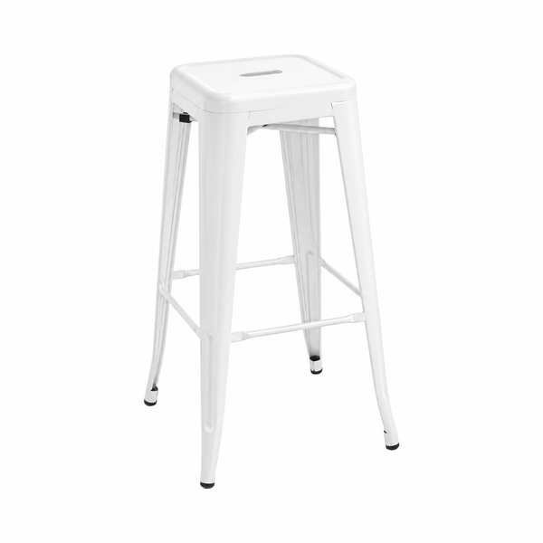 Silla de Barra Metálica Fortaleza Blanca