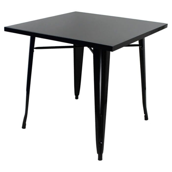 Mesa Metálica Cuadrada Valencia Negra