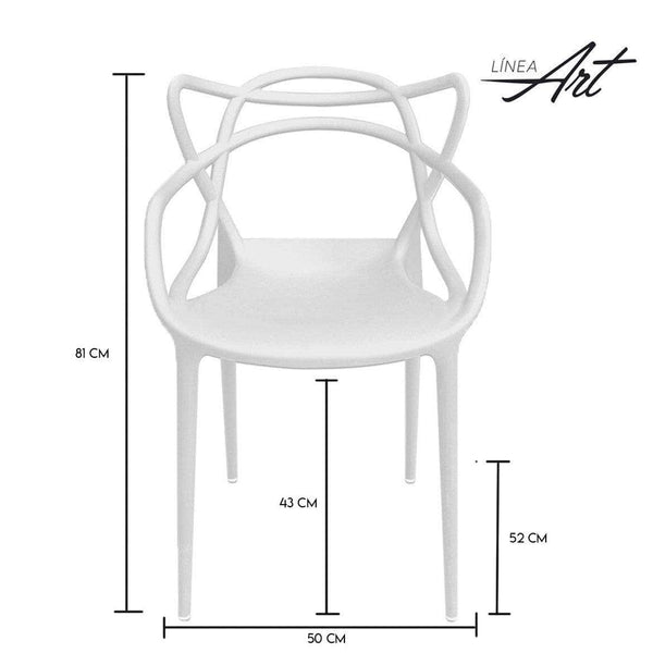 Silla Sidney Blanca - [Plastihogar]