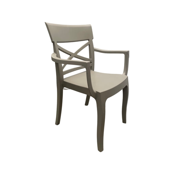 Silla Florencia Taupe con Brazos
