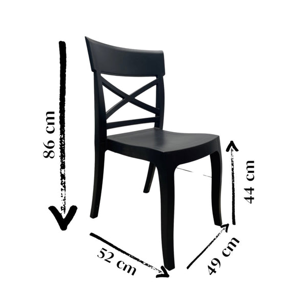 Silla Florencia Taupe sin Brazos