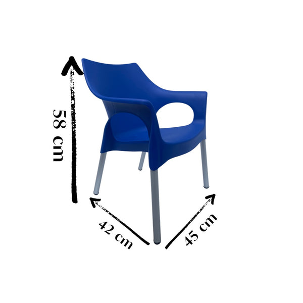 Silla Infantil Plástica Style Azul