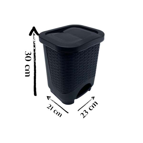 Caneca de basura / Papelera Ratan Cafe de 8 litros con pedal