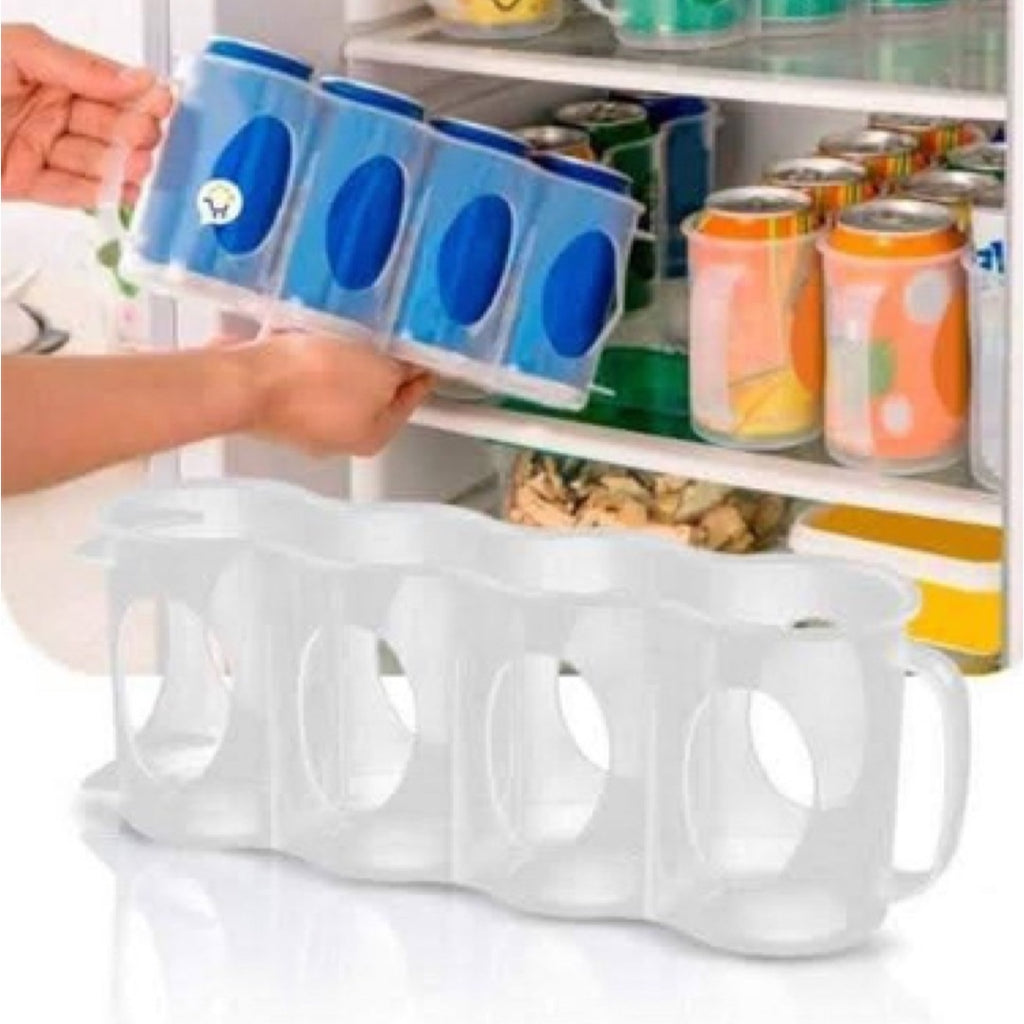 Plastic Forte - Doble Organizador de Latas Rectangular para Nevera