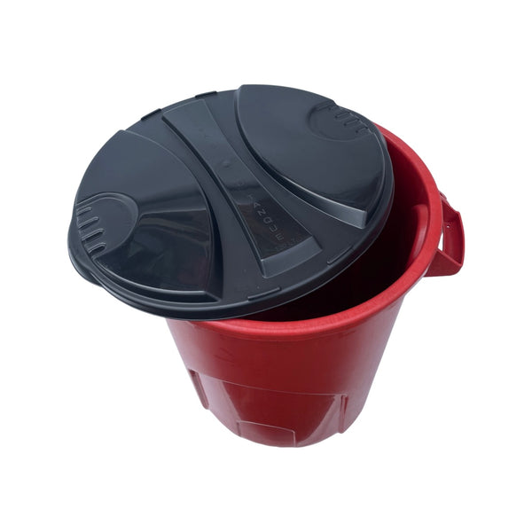 Caneca de basura roja / Tanque de agua rojo de 120 litros