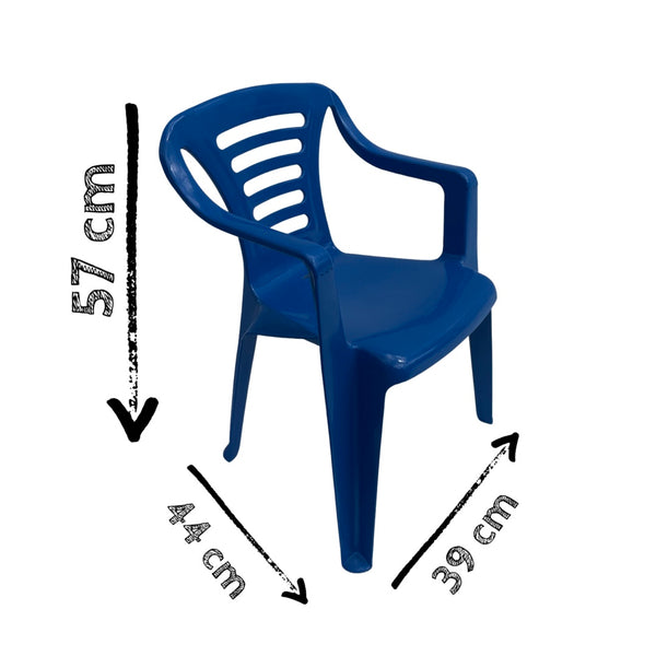 Silla Infantil Plástica México Azul