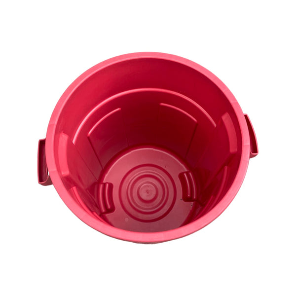 Caneca de basura roja / Tanque de agua rojo de 70 litros con tapa