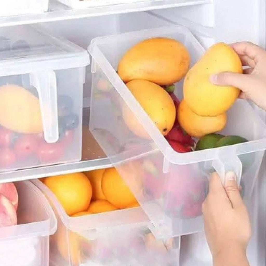 Organizador de refrigerador, organizador de despensa, 6 unidades, 6  unidades (blanco, 6 unidades)