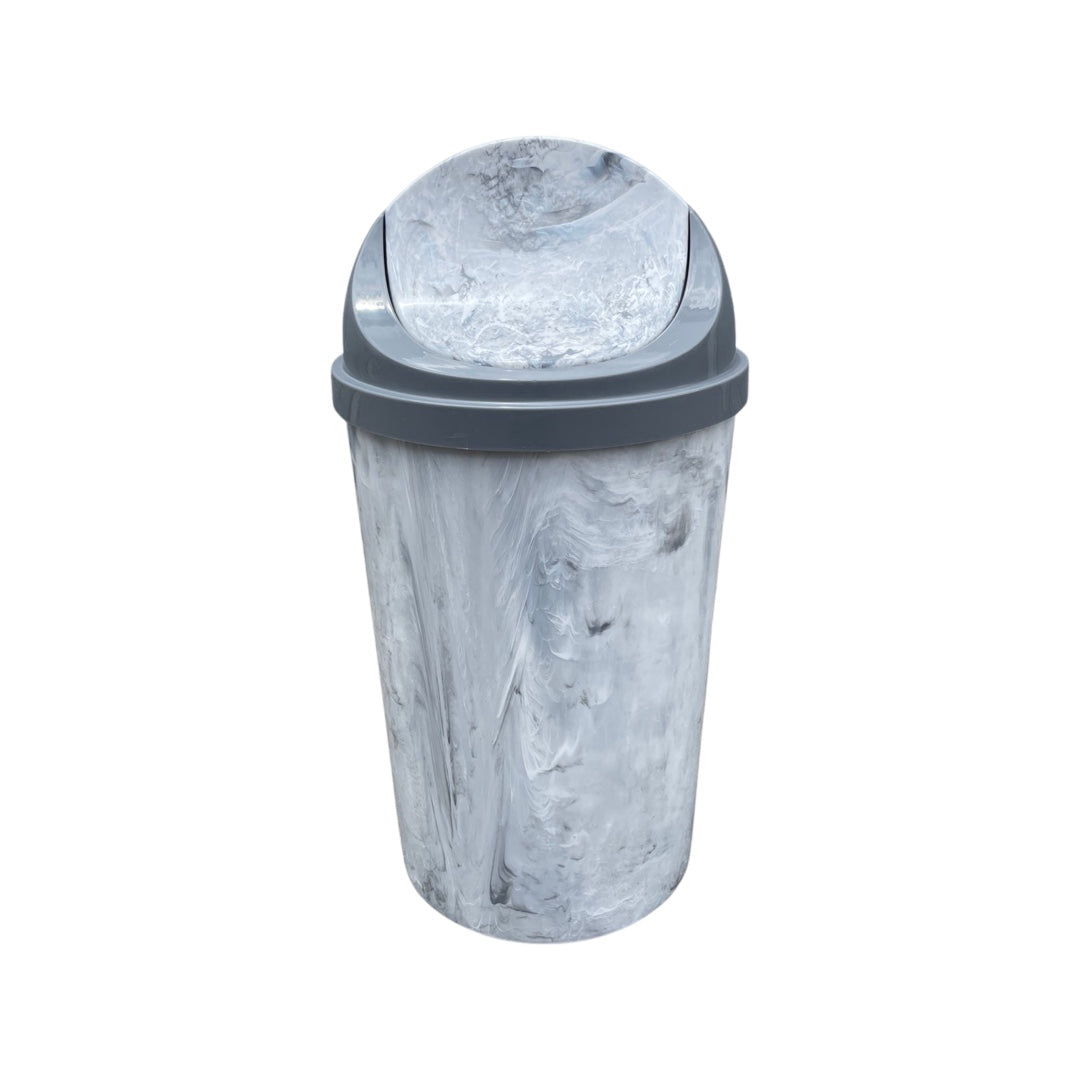 Caneca de basura / Papelera Tipo Marmol de 8 litros con tapa Vaivén Eleganza