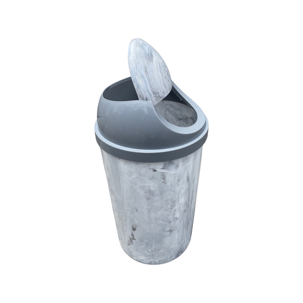 Caneca de basura / Papelera Tipo Marmol de 8 litros con tapa Vaivén Eleganza