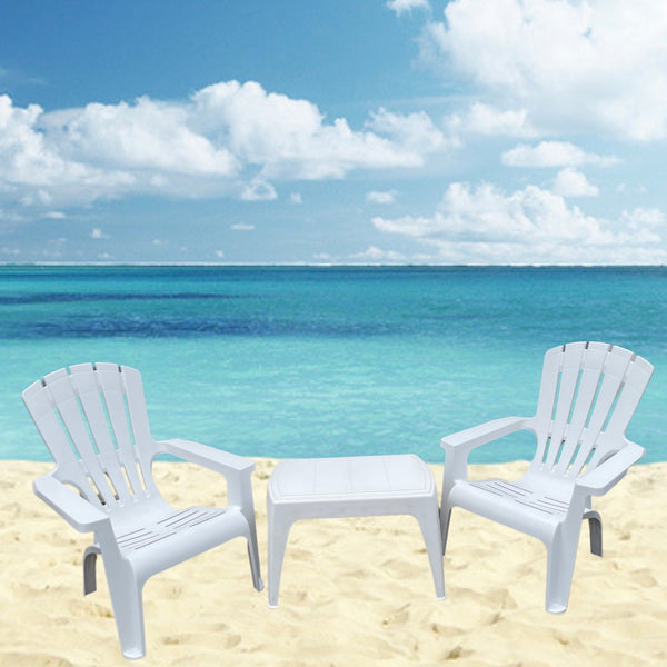 Silla Playera Plástica Paradise Blanca