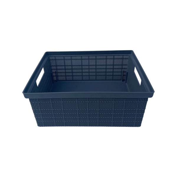 Caja Plástica Organizadora Yute Gris