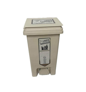 Caneca de basura / Papelera negra de 20 litros con pedal - [Plastihogar]