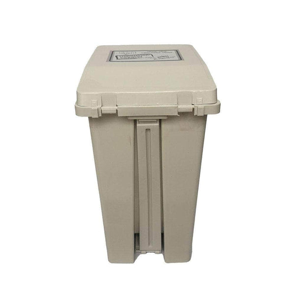 Caneca de basura / Papelera negra de 20 litros con pedal - [Plastihogar]
