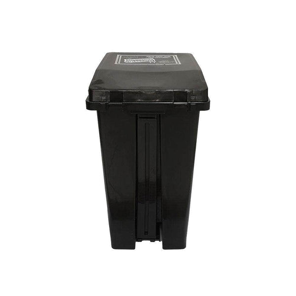 Caneca de basura / Papelera negra de 20 litros con pedal - [Plastihogar]