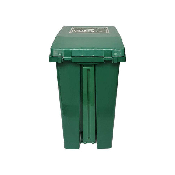 Caneca de basura / Papelera verde de 20 litros con pedal - [Plastihogar]