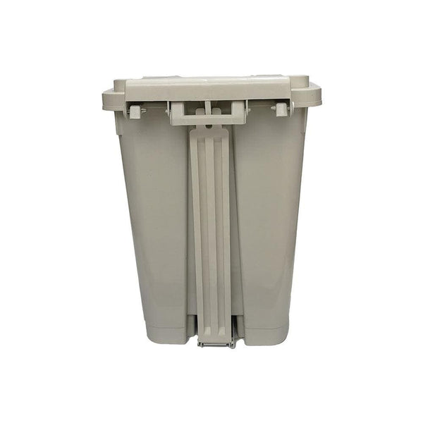 Caneca de basura / Papelera blanca de 35 litros con pedal - [Plastihogar]