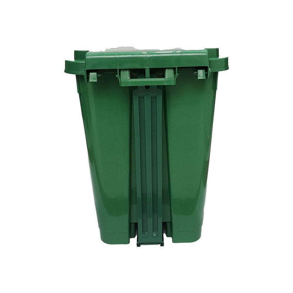 Caneca de basura / Papelera verde de 35 litros con pedal - [Plastihogar]