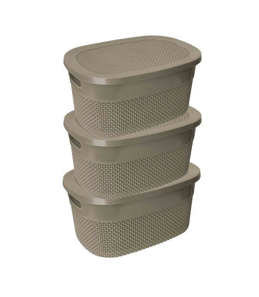 Caja Organizadora Vitta de 12 Litros Beige