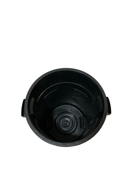 Caneca de basura negra / Tanque de agua negro de 70 litros con tapa