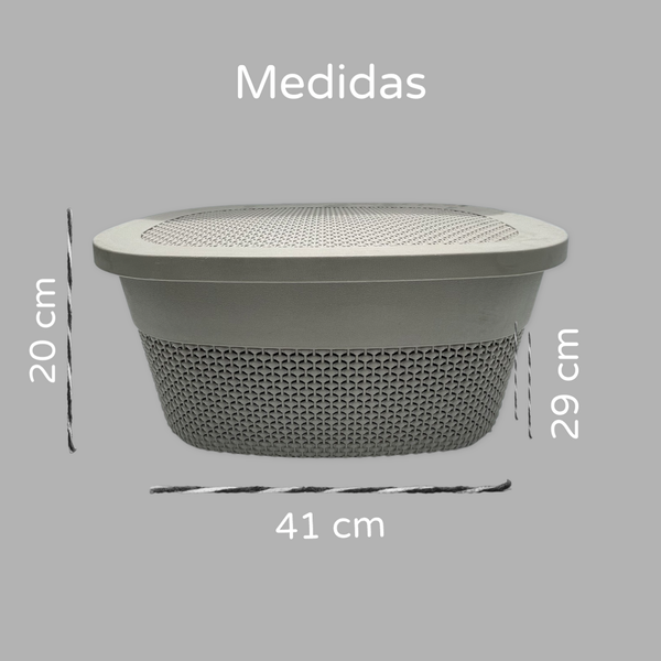 Caja Organizadora Vitta de 22 Litros Beige