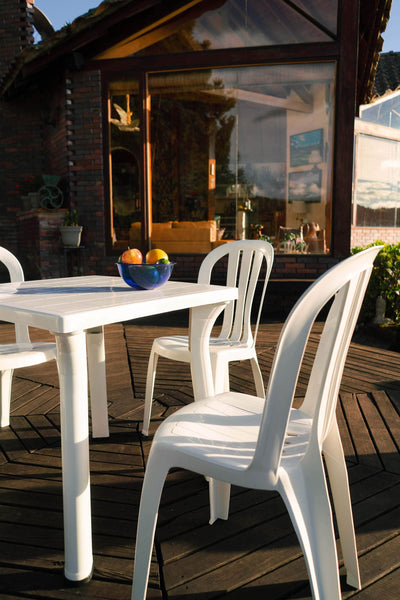 Comedor Quito 4 puestos Blanco - [Plastihogar]