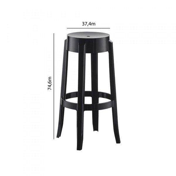 Set de 2 Sillas de Barra Shine Blancas - [Plastihogar]