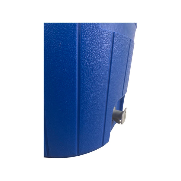 Nevera Plástica / Termo Azul de 19 Litros con Tapa y Válvula